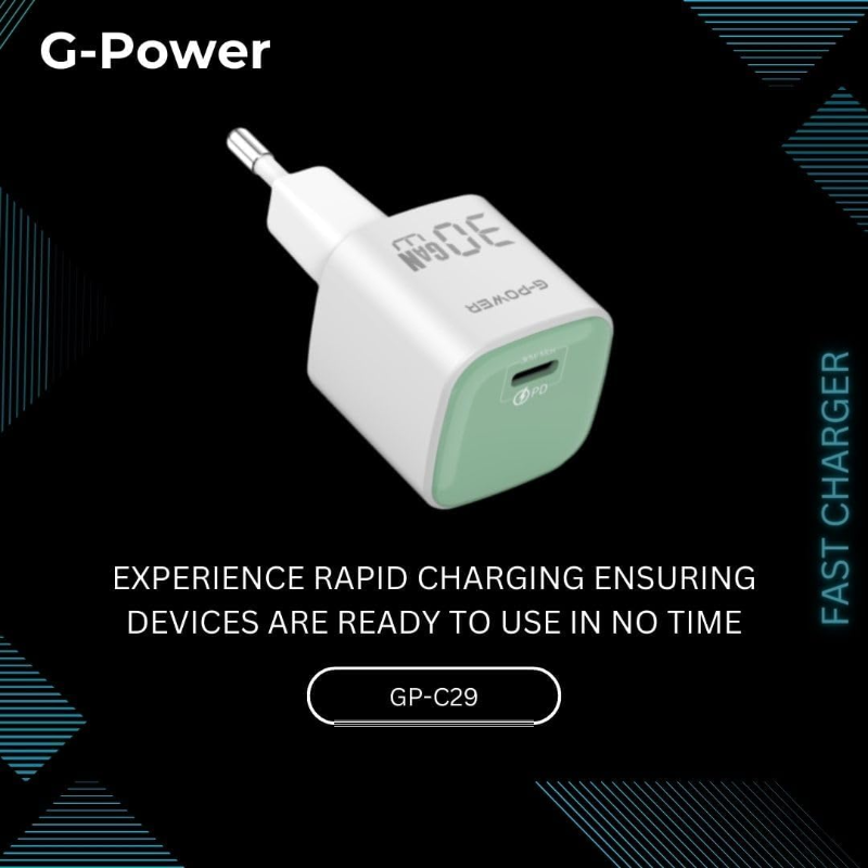 G-Power GP-C29 30W USB-C Qualcomm Quick Charger - Green