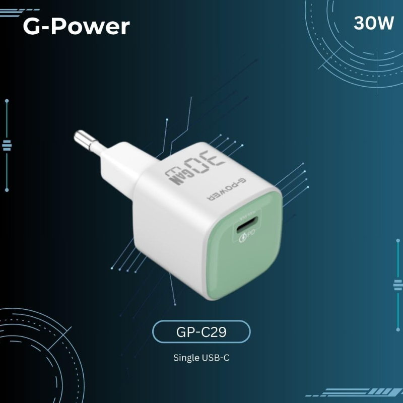 G-Power GP-C29 30W USB-C Qualcomm Quick Charger - Green