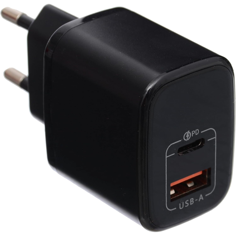 G-Power GP-C12 35W Dual USB Charger | USB-A & USB-C, Quick Charge 3.0 - Black