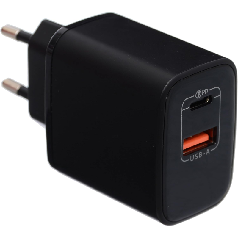 G-Power GP-C14 45W Dual USB Charger | USB-A & USB-C, Quick Charge 3.0 - Black