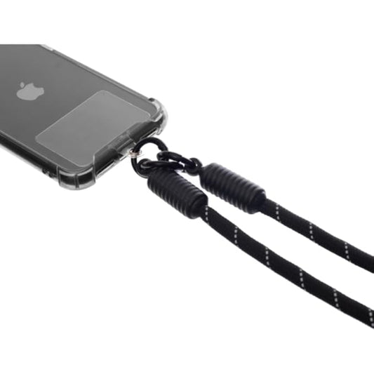 G-Power Soft Nylon Adjustable Detachable Crossbody Cell Phone Lanyard With Secure Metal Clasp Ideal For Hands-Free Outdoor Adventures 60 CM - Black