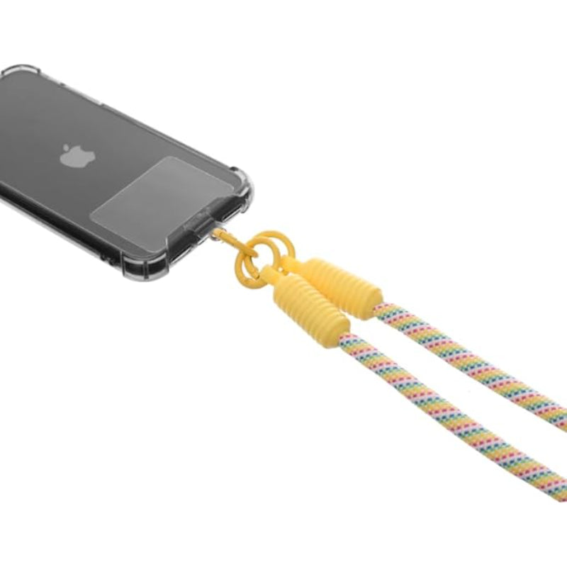 G-Power Soft Nylon Adjustable Detachable Crossbody Cell Phone Lanyard With Secure Metal Clasp Ideal For Hands-Free Outdoor Adventures 60 CM - Yellow