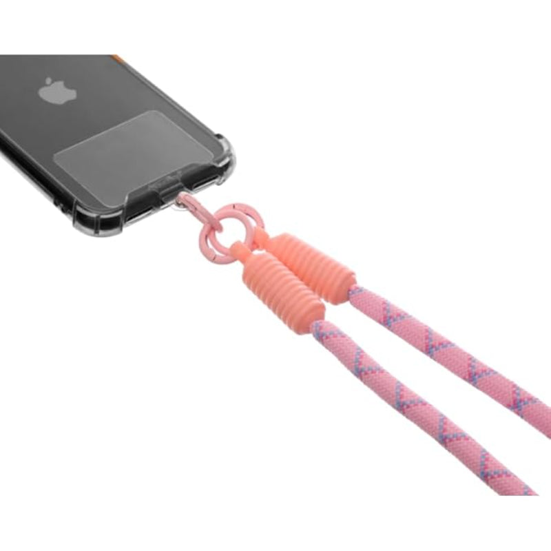 G-Power Soft Nylon Adjustable Detachable Crossbody Cell Phone Lanyard With Secure Metal Clasp Ideal For Hands-Free Outdoor Adventures 60 CM - Pink