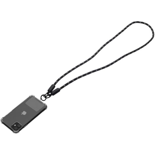 G-Power Soft Nylon Adjustable Detachable Crossbody Cell Phone Lanyard With Secure Metal Clasp Ideal For Hands-Free Outdoor Adventures 60 CM - Black White