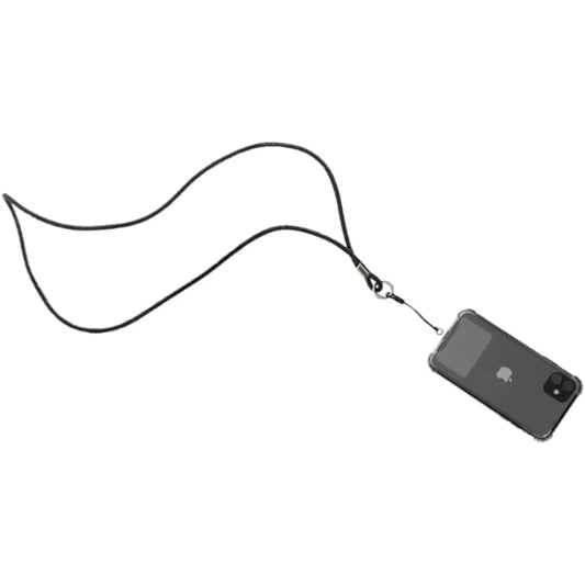 G-Power Durable Long Phone Lanyard with Rhinestones Comfortable Neck or Hand Strap Secure Design for Everyday Use Works with All Smartphones -Black, One Size