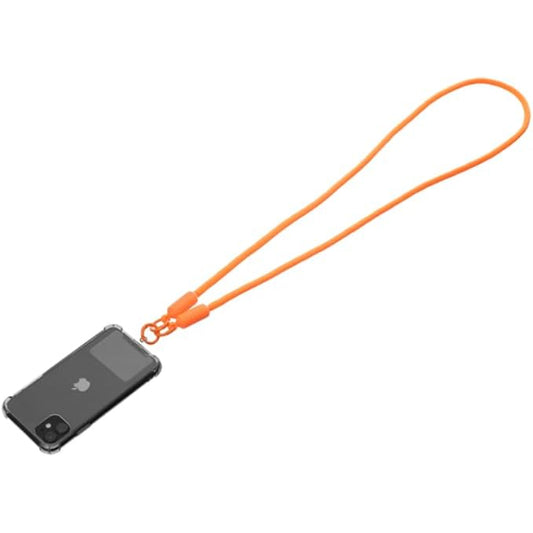G-Power Soft Nylon Adjustable Detachable Crossbody Cell Phone Lanyard With Secure Metal Clasp Ideal For Hands-Free Outdoor Adventures 60 CM - Orange