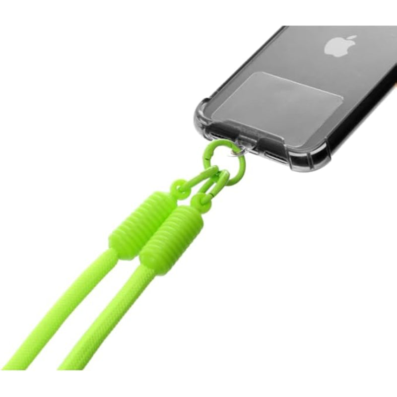 G-Power Soft Nylon Adjustable Detachable Crossbody Cell Phone Lanyard With Secure Metal Clasp Ideal For Hands-Free Outdoor Adventures 60 CM - Phosphorous