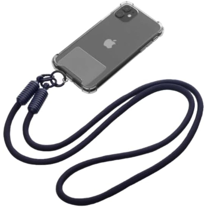 G-Power Soft Nylon Adjustable Detachable Crossbody Cell Phone Lanyard With Secure Metal Clasp Ideal For Hands-Free Outdoor Adventures 60 CM - Navy