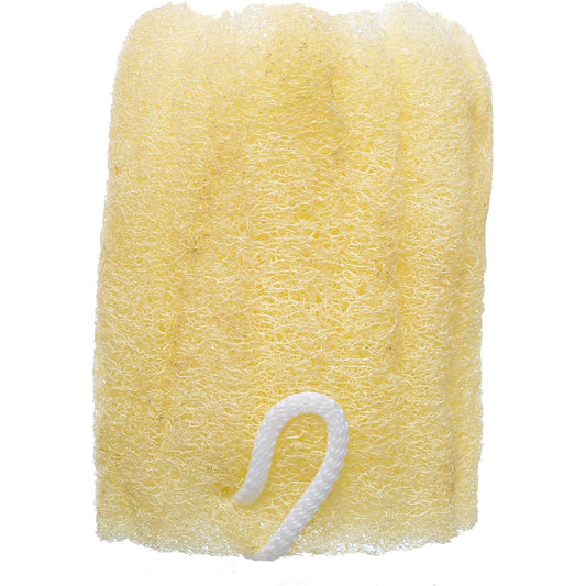 G-Beauty GBY-028 Natural Oval Massage Loofah With Hock Strap For Bath Spa and Shower - Beige