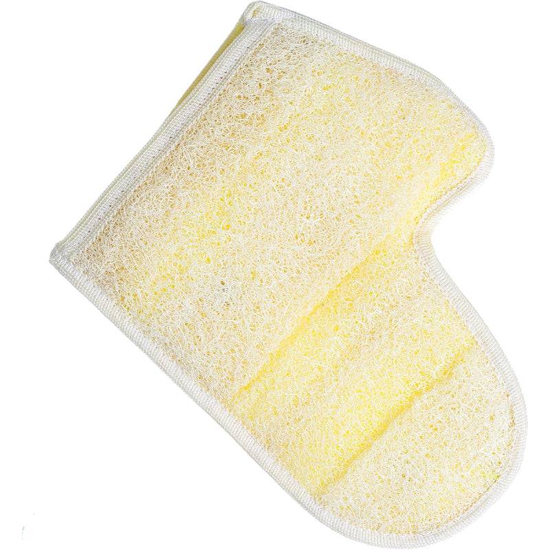 G-Beauty GBY-010 Small Natural Glove Double Face Massage Loofah For Bath Spa and Shower - Beige