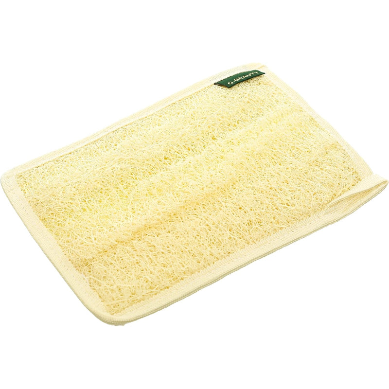 G-Beauty GBY-013 Small Natural Rectangular Glove Double Face Massage Loofah For Bath Spa and Shower - Beige