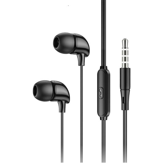 G-Power GP004 Believer Wired Stereo Sound Quality Earphones Containing Microphone With Controller Button And 3.5 Mm Jack - Black