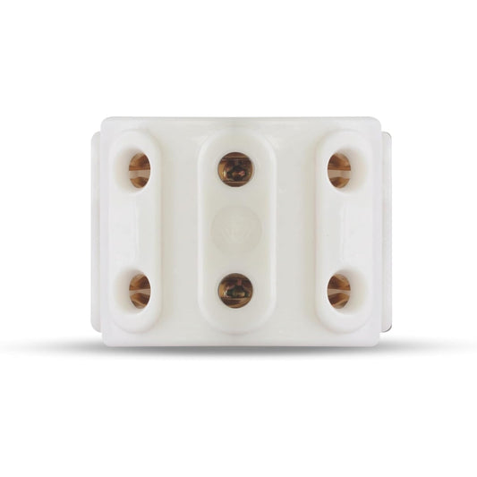 G-POWER GP236 Five-Way Extension Socket Adapter | High Quality, 5mm - White