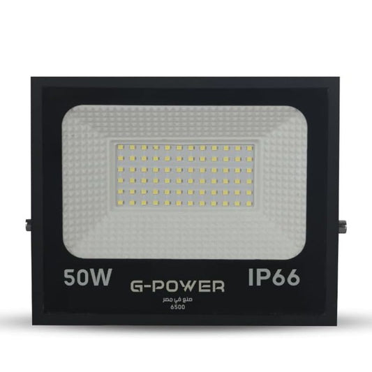 G-POWER GP256 LED Flood Light | 50W, High Quality & Efficiency, Outdoor Use - Black