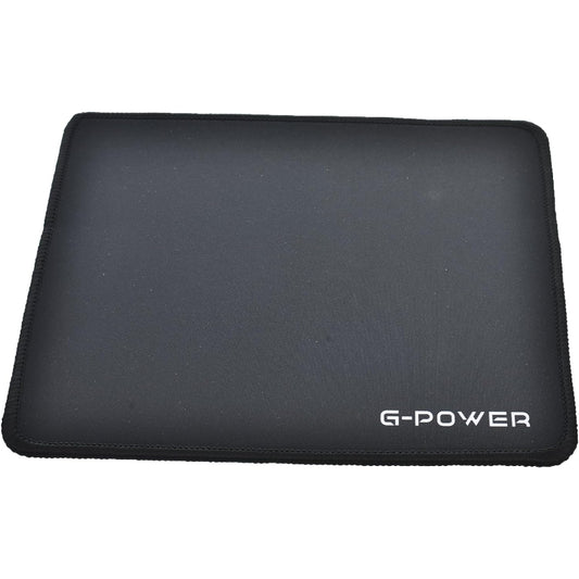 G-Power H-6 Rubber Speed Surface Mouse Pad | Stitched Edges, 25x20cm, Works with All Sensors - Black