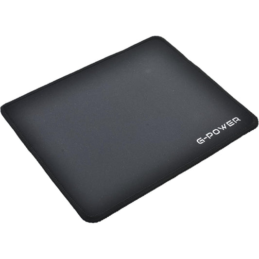G-Power H-6 Rubber Speed Surface Mouse Pad | Stitched Edges, 25x20cm, Works with All Sensors - Black