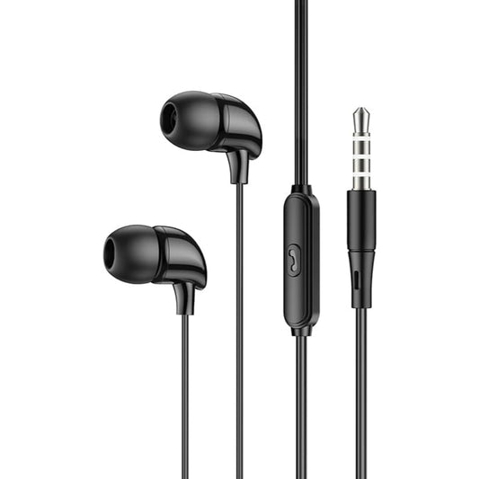 G-Power GP004 Believer Wire Control Headset With Microphone And Multi Function Control Button Amazing To Play Music And Make Calls Compatible For Popular Phones 1.2 M - Black