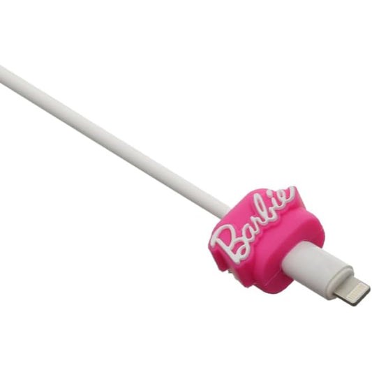 G-Power Silicone Cable Bite Protector Designed With Cute Girly Shaped For Charger Cable Protection - Pink White