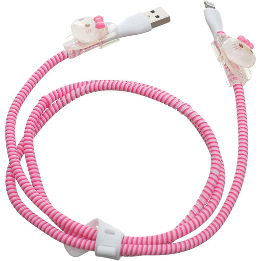 G-Power Silicone Charger Cable Protector And Two Cable Bites With Cute Shaped Set Of 3 Pieces - Multi Color