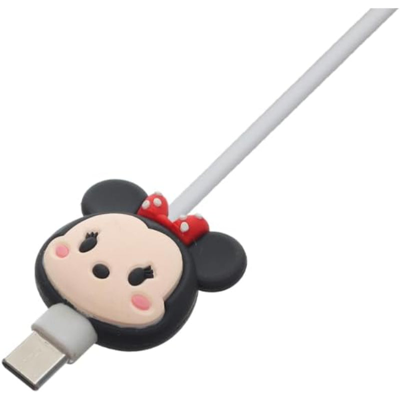 G-Power Silicone Cable Bite Protector Designed With Cute Cartoon Character Shaped For Charger Cable Protection - Multi Color