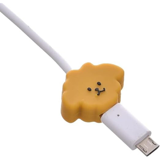 G-Power Silicone Cable Bite Protector | Cute Dog Shaped for Charger Cable Protection - Brown/Black