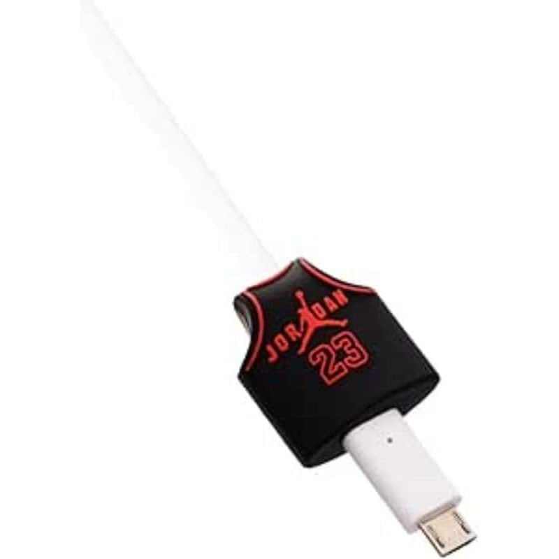 G-Power Silicone Cable Bite Protector Designed With Cute Sporting Tshirt Shaped For Charger Cable Protection - Black