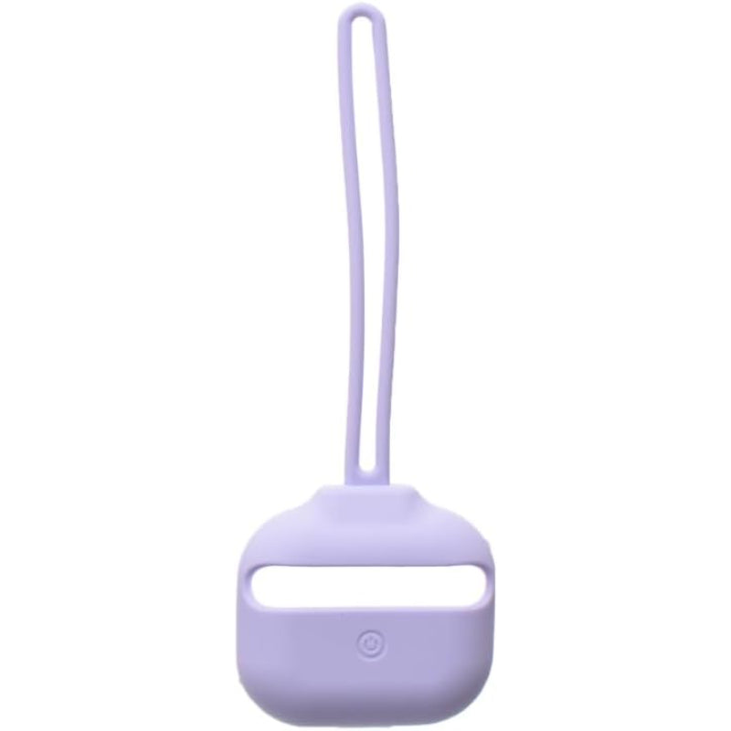 G-Power Silicone Airpod Protective Case | Easy Install, Wrist Strap with Neck Strap, Safe Edges for Airpods 3 - Set of 3 Pieces - Lavender
