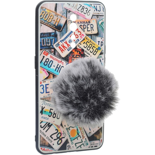 G-Power Fabric Portable Finger Phone Holder | Cute Design, Easy to Use, Practical - Black/White