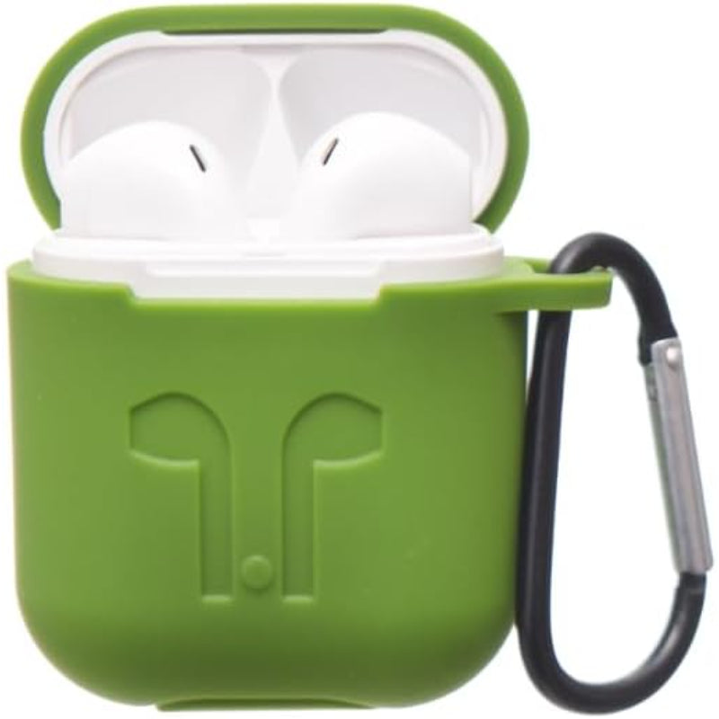 G-Power Silicone Airpod Protective Case Containing Safe Edges With Simple Design And Easy Install For Airpods 1/2 - Olive