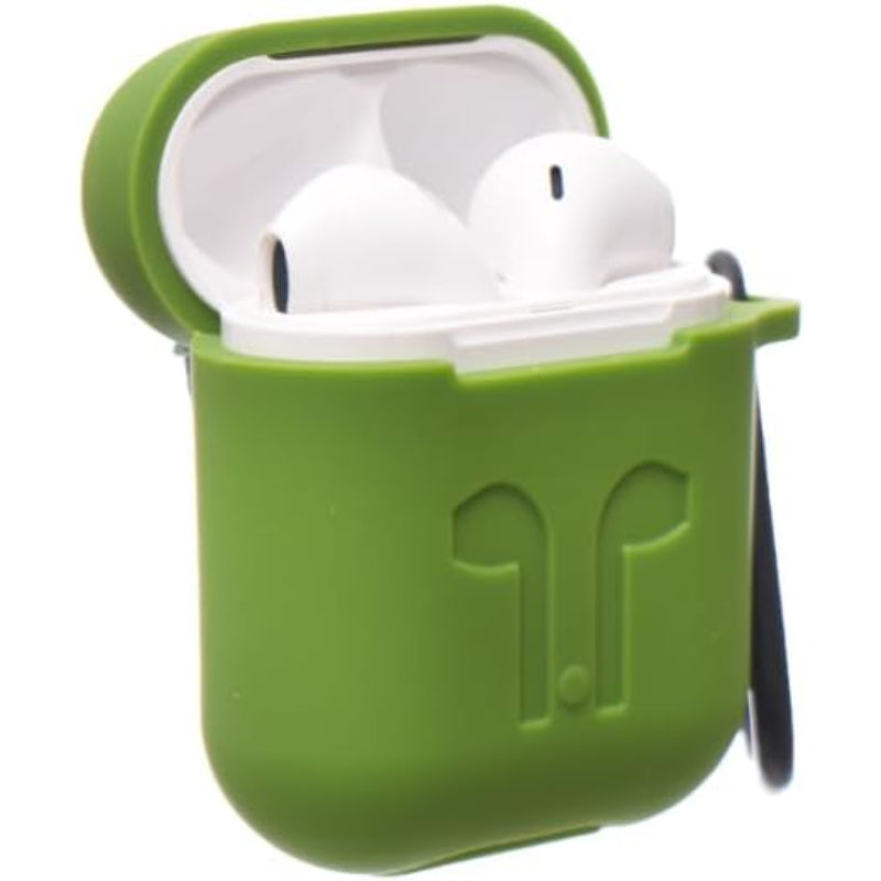 G-Power Silicone Airpod Protective Case Containing Safe Edges With Simple Design And Easy Install For Airpods 1/2 - Olive