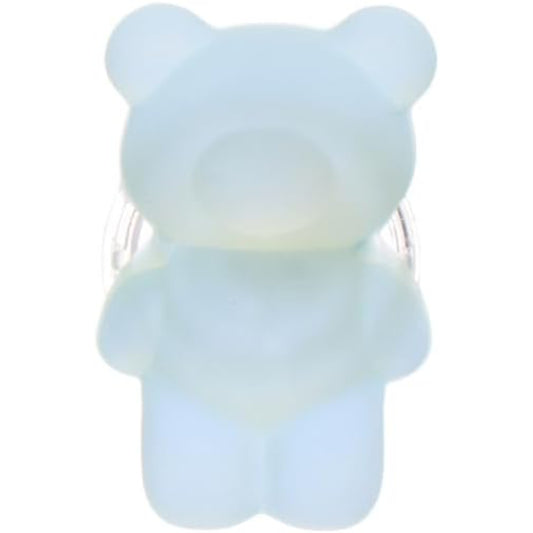 Hard Silicone Finger Phone Holder | Teddy Bear Design, Gradient Colors, Practical Use - White