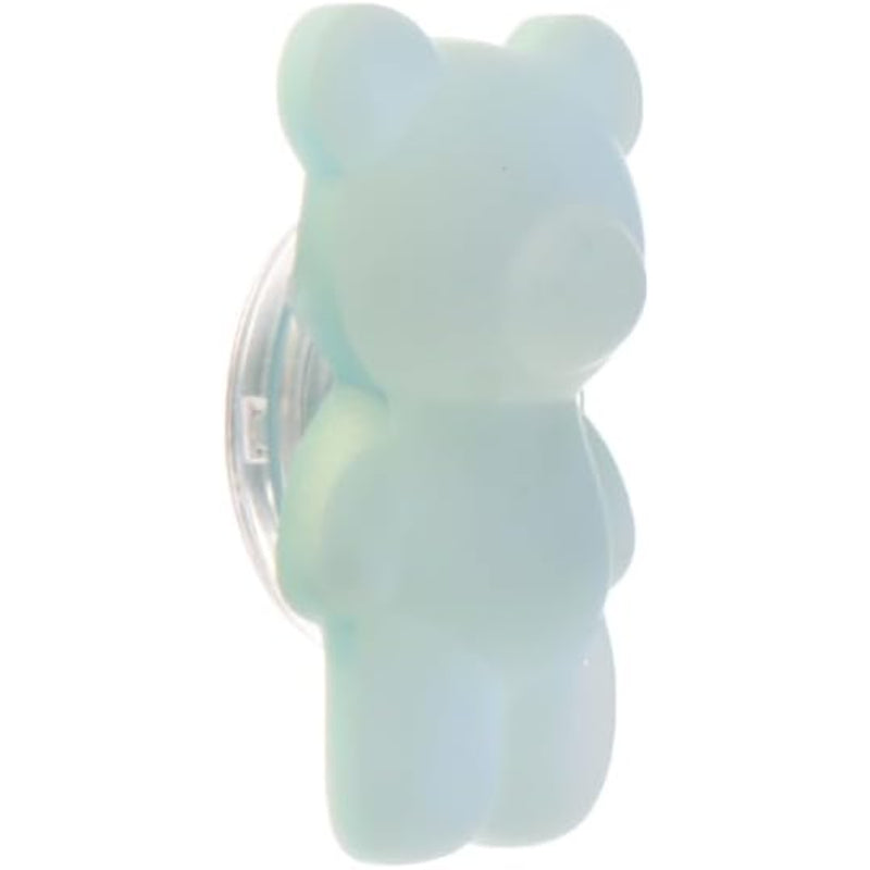 Hard Silicone Portable Finger Phone Holder Containing Teddy Bear Design With Gradient Colors And Practical For Mobile Phone - White