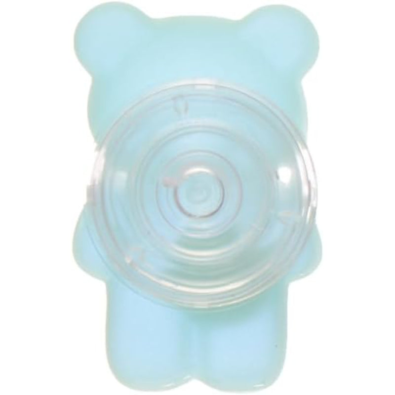 Hard Silicone Portable Finger Phone Holder Containing Teddy Bear Design With Gradient Colors And Practical For Mobile Phone - White