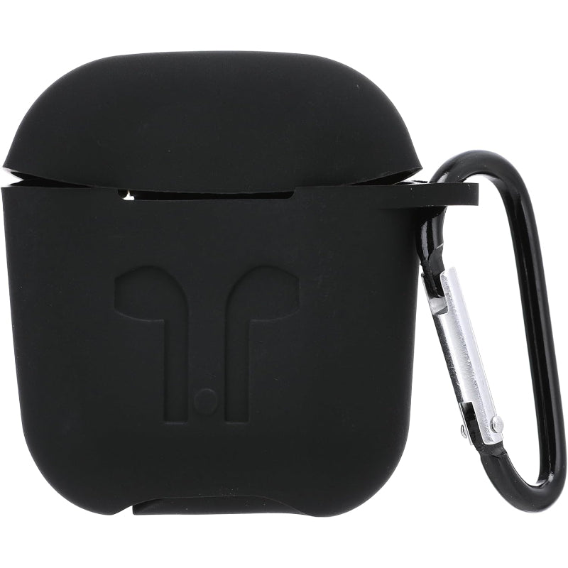 G-Power Silicone Airpod Protective Case | Safe Edges, Simple Design, Easy Install for Airpods 1/2 - Black
