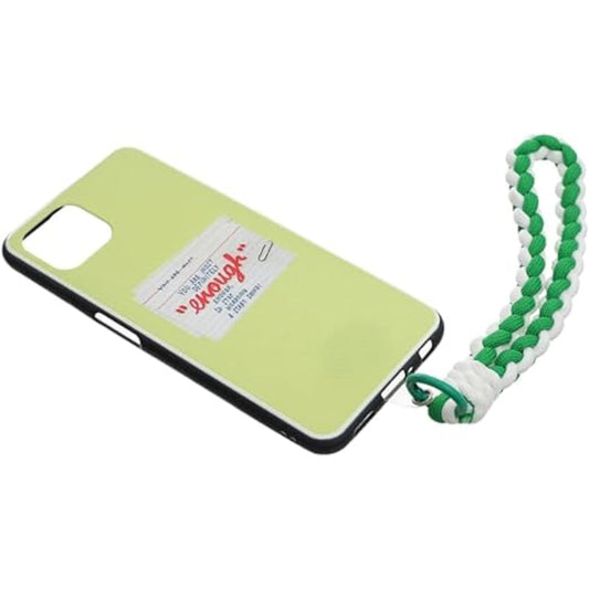 G-Power Fabric Modern Design Mobile Phone Lanyard With Silicone Anti-Lost Mobile Holder Card And Metal Key Ring For Multi Device Set Of 2 Pieces - White Green