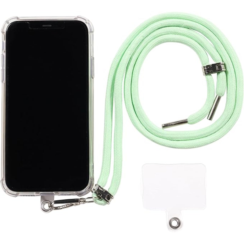 G-Power Cell Phone Lanyard Convenient and Comfortable Lanyard Easy to Use Neck Phone Holder Adjustable Length Phone Strap Crossbody With Clear Patch Fits All Mobile Phones - Mint Green