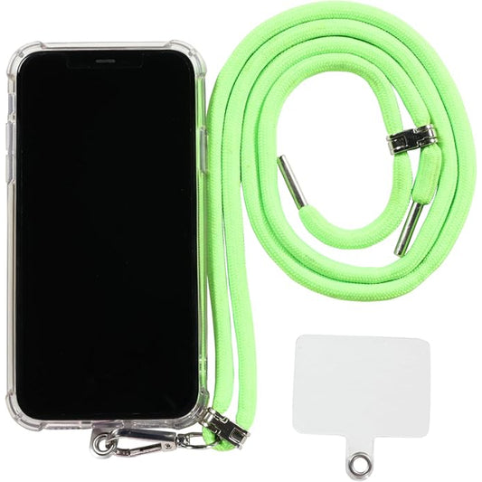 G-Power Cell Phone Lanyard Convenient and Comfortable Lanyard Easy to Use Neck Phone Holder Adjustable Length Phone Strap Crossbody With Clear Patch Fits All Mobile Phones - Light Green