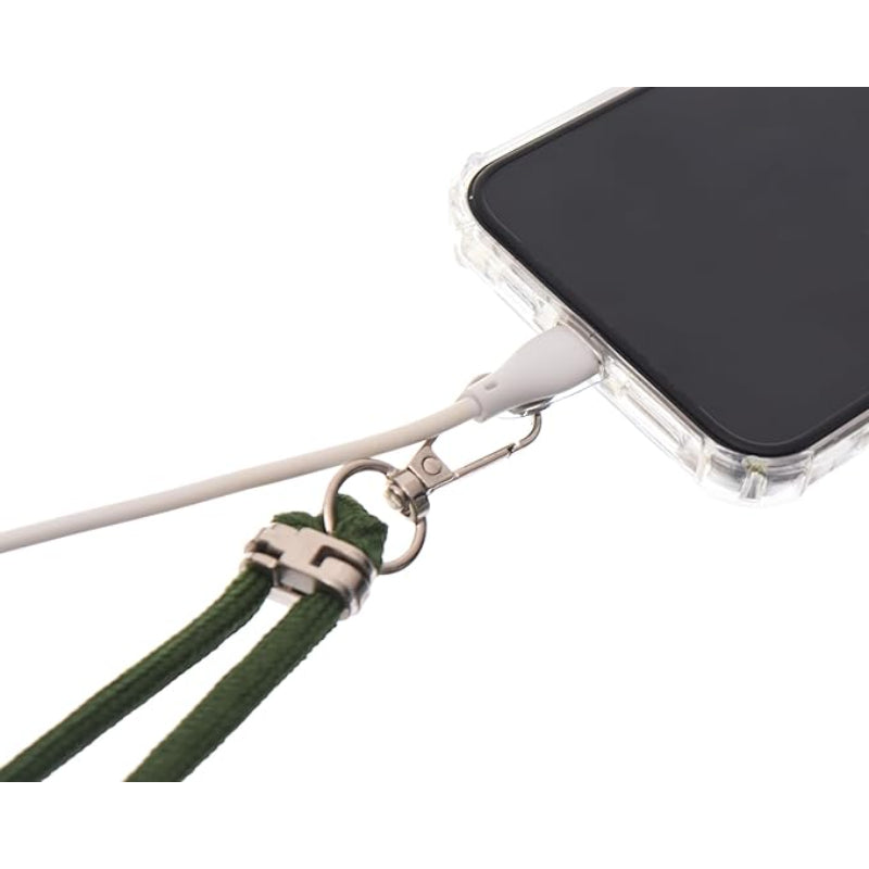 G-Power Cell Phone Lanyard Convenient and Comfortable Lanyard Easy to Use Neck Phone Holder Adjustable Length Phone Strap Crossbody With Clear Patch Fits All Mobile Phones - Green