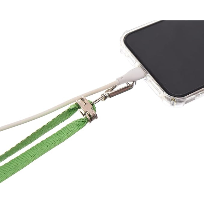 G-Power Cell Phone Lanyard Convenient and Comfortable Lanyard Easy to Use Adjustable Length Phone Strap with Clear Patch Fits All Mobile Phones - Green