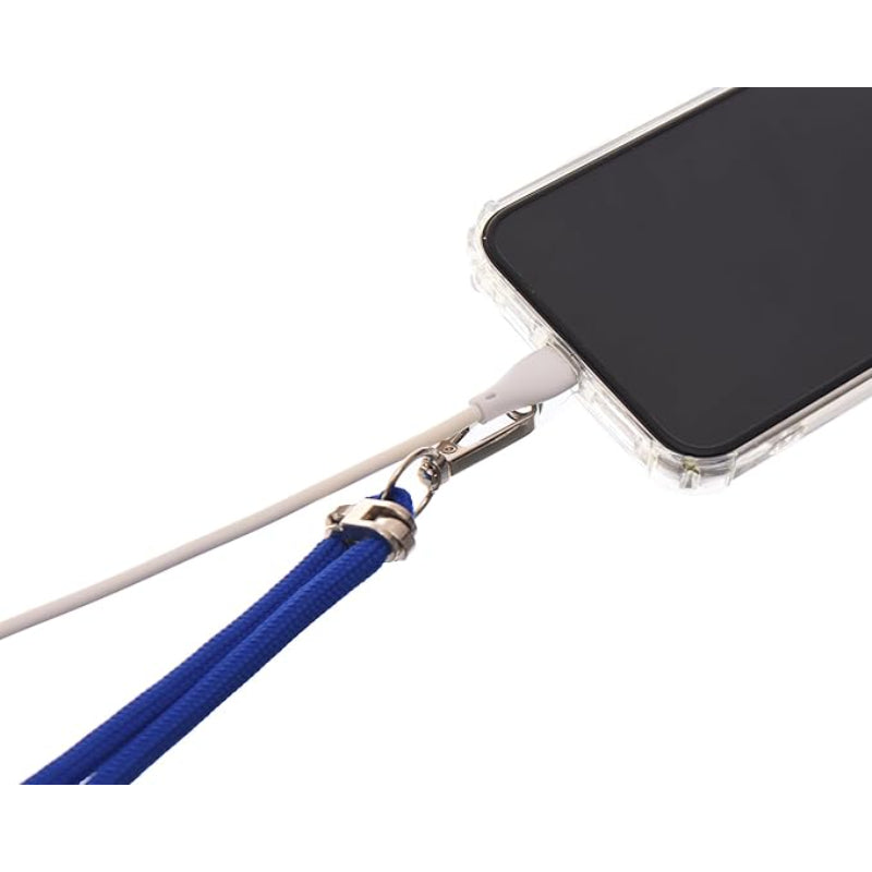 G-Power Cell Phone Lanyard Convenient and Comfortable Lanyard Easy to Use Neck Phone Holder Adjustable Length Phone Strap Crossbody With Clear Patch Fits All Mobile Phones - Blue