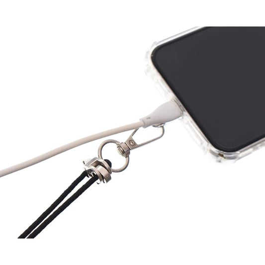 G-Power Cell Phone Lanyard Convenient and Comfortable Lanyard Easy to Use Neck Phone Holder Adjustable Length Phone Strap Crossbody With Clear Patch Fits All Mobile Phones - Black