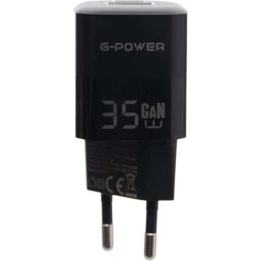 G-Power GP-C4 35W Dual USB Charger | USB-A & USB-C, Quick Charge 3.0 - Black