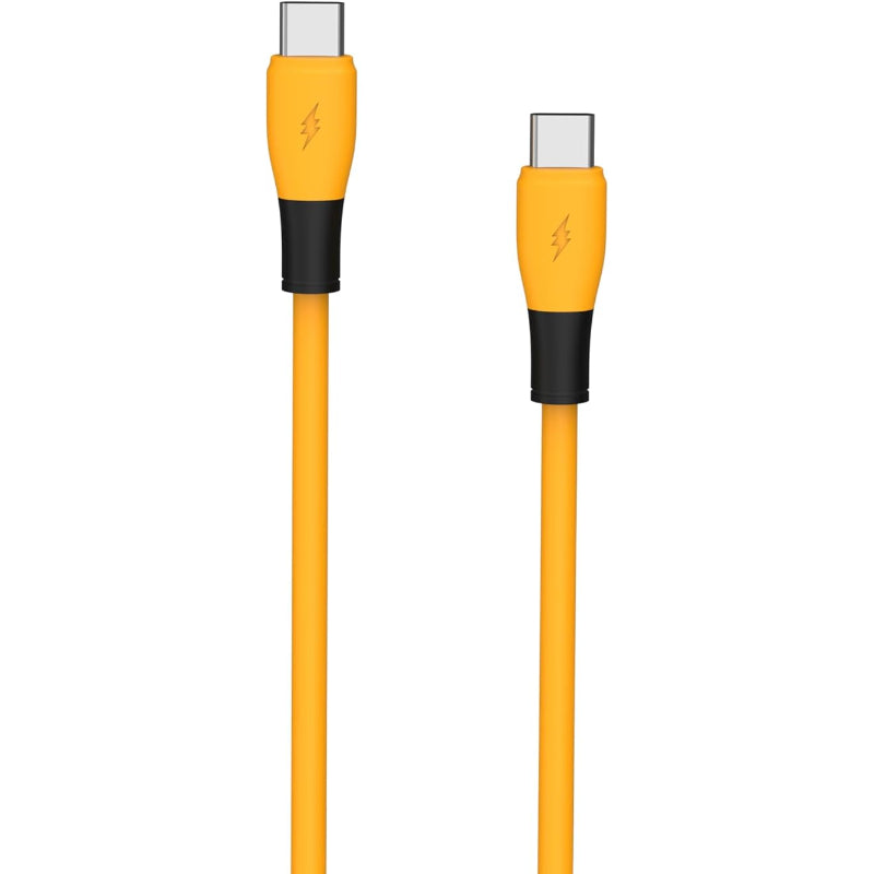 G-Power GP-C31 (USB-C to USB-C) 65W Fast Charging Cable 1200mm Compatible with all USB-C devices, including phones, tablets, and laptops, for charging and transferring data - Yellow