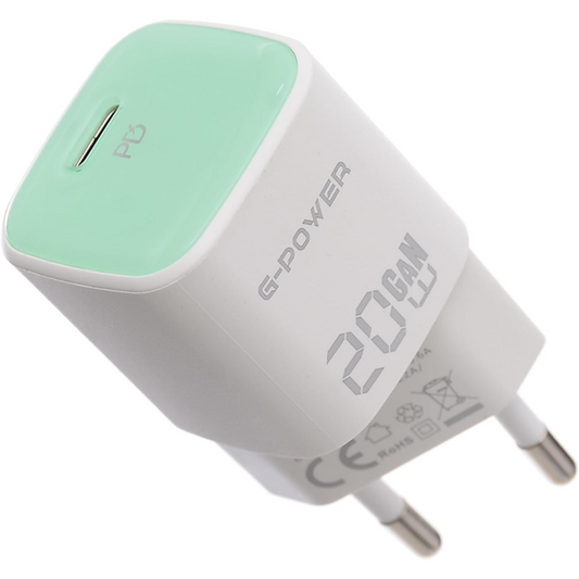 G-Power GP-C25 20W Single USB-C - أخضر