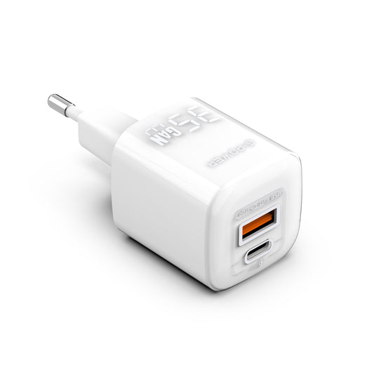 G-Power GP-C20 35W Dual USB Charger | USB-A & USB-C, Quick Charge 3.0 - White