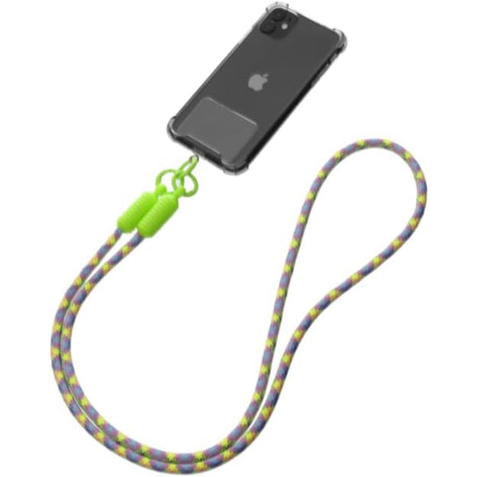 G-Power Soft Nylon Adjustable Detachable Crossbody Cell Phone Lanyard With Secure Metal Clasp Ideal For Hands-Free Outdoor Adventures 60 CM - Green Lavender