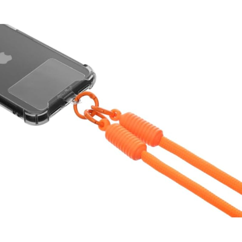 G-Power Soft Nylon Adjustable Detachable Crossbody Cell Phone Lanyard With Secure Metal Clasp Ideal For Hands-Free Outdoor Adventures 60 CM - Orange