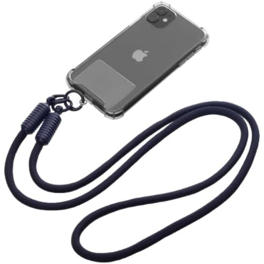 G-Power Soft Nylon Adjustable Detachable Crossbody Cell Phone Lanyard With Secure Metal Clasp Ideal For Hands-Free Outdoor Adventures 60 CM - Navy